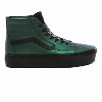 Női Vans x HARRY POTTER™ Dark Arts Sk8-Hi Platform Cipő VA9673810 Sötét/Fekete